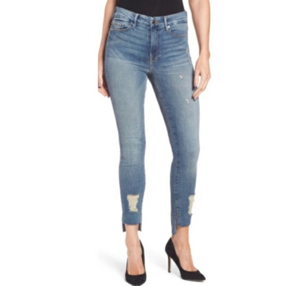 Good American Denim - Good American Good Legs Distressed Skinny Jeans 10